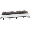 Jardinière avec Roues Blanc 160 x 40 x 33 cm PP 638739638739