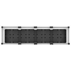 Jardinière avec Roues Blanc 160 x 40 x 33 cm PP 638739638739