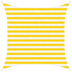 Voile d'ombre Jaune et blanc 2 x 2 m 100 % polyester Oxford 638741638741