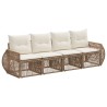 Ensemble de canapé de jardin 4 pcs Beige et blanc crème 638748638748