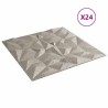 Panneaux muraux 24 pcs Béton Améthyste 50 x 50 cm Mousse XPS 638750638750