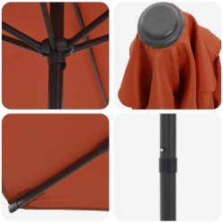 Parasol de jardin 230 x 230 cm Polyester Rectangulaire 638755638755