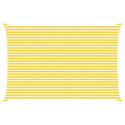 Voile d'ombre Jaune et blanc 6 x 4 m 100 % polyester Oxford 638759638759