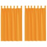 Voilages à œillets 2 pcs orange 140 x 175 cm 638760638760