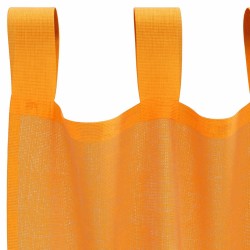 Voilages à œillets 2 pcs orange 140 x 175 cm 638760638760