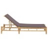 Transat avec coussins 55 x 199 x 30 cm en bambou 638765638765