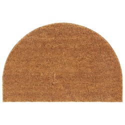 Tapis de porte naturel demi-rond 40x60cm fibre de coco touffeté 638767638767