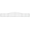 Paniers à gabions arqués 7 pcs 400x50x40/60 cm Fer galvanisé 638768638768