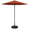 Parasol de jardin avec base 230 x 230 cm Polyester 638781638781
