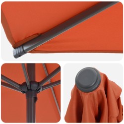 Parasol de jardin avec base 230 x 230 cm Polyester 638781638781