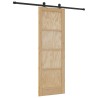 Porte coulissante Naturel et noir 73,5 x 211 cm 638795638795