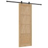 Porte coulissante Naturel et noir 73,5 x 211 cm 638795638795