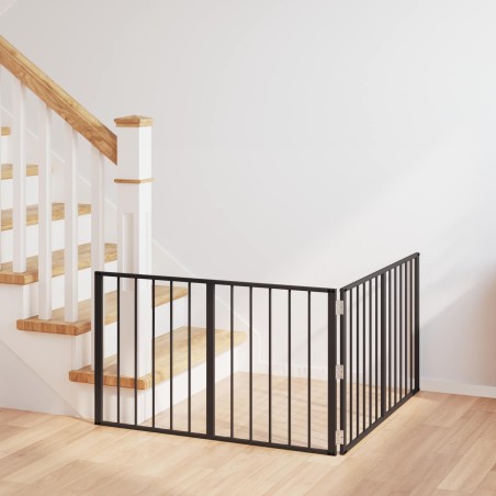 Porte pour chien 2 pcs Noir 100 x 60 cm Acier galvanisé 638796638796