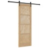 Porte coulissante ORKDAL Naturel et noir 73,5 x 211 cm 638797638797