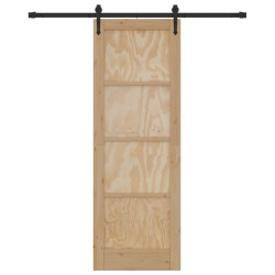 Porte coulissante ORKDAL Naturel et noir 73,5 x 211 cm 638797638797