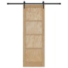 Porte coulissante ORKDAL Naturel et noir 73,5 x 211 cm 638797638797