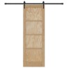 Porte coulissante ORKDAL Naturel et noir 73,5 x 211 cm 638798638798