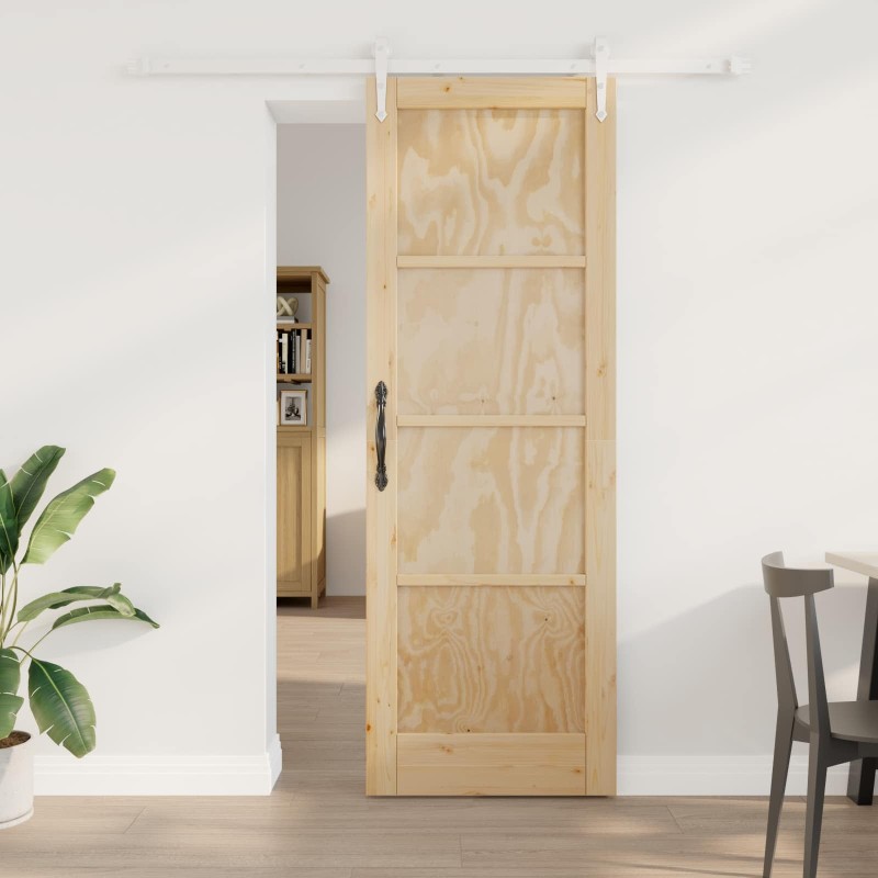Porte coulissante ORKDAL Naturel et Blanc 73,5 x 211 cm 638799638799