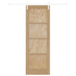 Porte coulissante ORKDAL Naturel et Blanc 73,5 x 211 cm 638799638799
