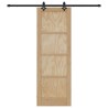 Porte coulissante Naturel et noir 73,5 x 211 cm 638801638801