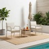 Ensemble de jardin avec coussin acier 638806638806