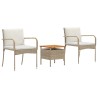 Ensemble de jardin avec coussin acier 638806638806