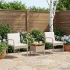 Ensemble de jardin avec coussin acier 638806638806