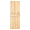 Porte coulissante Naturel et noir 80 x 210 cm 638814638814