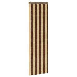 Rideau anti-insectes en chenille Marron et beige 56 x 185 cm 638816638816