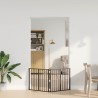 Porte pour chien 2 pcs Noir 80 x 60 cm Acier galvanisé 638834638834