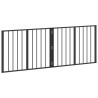 Porte pour chien 2 pcs Noir 80 x 60 cm Acier galvanisé 638834638834
