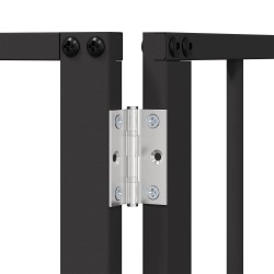 Porte pour chien 2 pcs Noir 80 x 60 cm Acier galvanisé 638834638834