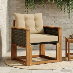 Sofa de milieu extérieur Bois d'Acacia Massif Naturel 638840638840