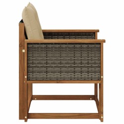 Sofa de milieu extérieur Bois d'Acacia Massif Naturel 638840638840