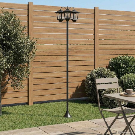 Lampadaire à 3 têtes Noir 16 x 16 x 187 cm Aluminium et ABS 638846638846