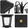 Lampadaire à 3 têtes Noir 16 x 16 x 187 cm Aluminium et ABS 638846638846
