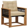 Sofa de milieu extérieur Bois d'Acacia Massif Naturel 638847638847