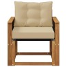 Sofa de milieu extérieur Bois d'Acacia Massif Naturel 638847638847