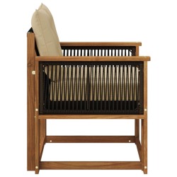 Sofa de milieu extérieur Bois d'Acacia Massif Naturel 638847638847