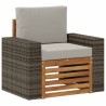 Sofa de milieu extérieur Bois d'Acacia Massif Naturel 638848638848