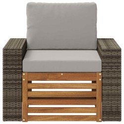 Sofa de milieu extérieur Bois d'Acacia Massif Naturel 638848638848