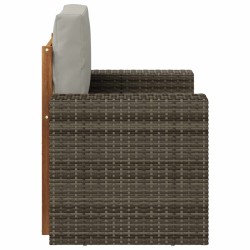 Sofa de milieu extérieur Bois d'Acacia Massif Naturel 638848638848