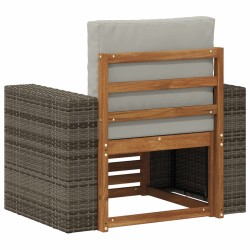 Sofa de milieu extérieur Bois d'Acacia Massif Naturel 638848638848