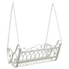 Banc Balançoire Acier 109 x 75 x 59 cm Blanc antique 638851638851