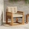 Sofa de milieu extérieur Bois d'Acacia Massif Naturel 638858638858