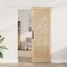 Porte coulissante Naturel et Blanc 73,5 x 211 cm 638866638866