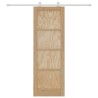 Porte coulissante Naturel et Blanc 73,5 x 211 cm 638866638866