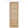 Porte coulissante Naturel et Blanc 73,5 x 211 cm 638867638867