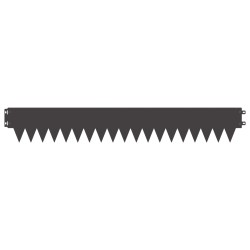 Bordure de Pelouse 30 pcs 103 x 15 cm métal Noir 638870638870