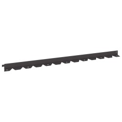 Bordure de Pelouse 30 pcs 102 x 4 x 4 cm Acier Noir 638872638872